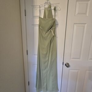 Chic Strapless Light Green Dress